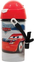 schoolbeker Cars 420 ml rood/wit