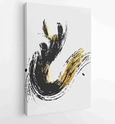 Canvas schilderij - Golden and luxury wallpaper design for prints and Canvas Prints. 3 -    – 1880830492 - 40-30 Vertical