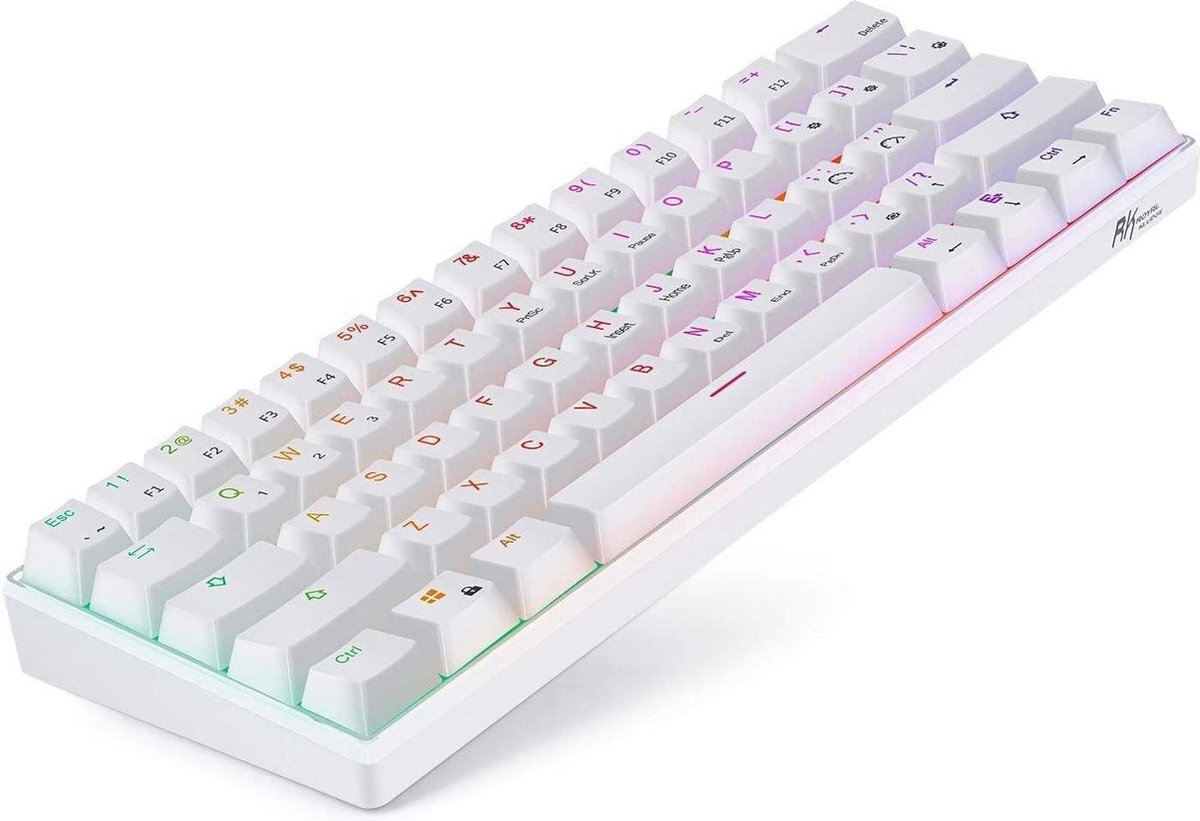 RK ROYAL KLUDGE RK61 Clavier de Jeu mécanique sans Fil 60%, Clavier