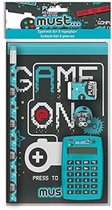 schoolspullen Game on jongens blauw/zwart 5-delig