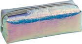 etui Flip Flop junior 21 x 8 cm polyester zilver