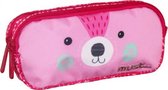 etui bunny meisjes 20 x 6 x 9 cm polyester roze