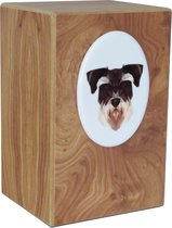 Schnauzer - urnkistje - askistje - hout - MDF - urn voor uw geliefde hond