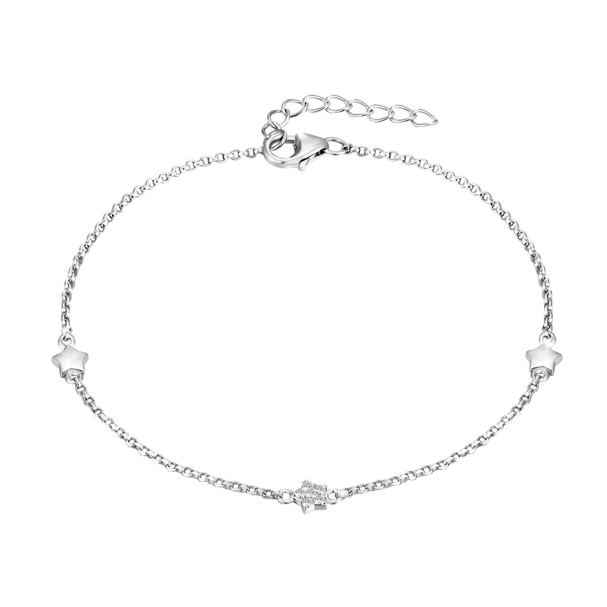 Di Lusso - Armband Bouges - Zirkonia - Zilver 925 - Dames - 20 cm