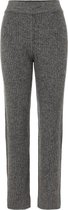 Pieces Broek Pcfiji Hw Knit Ankle Pants 17115679 Dark Grey Dames Maat - L