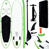 Everest Stand-up paddleboard opblaasbaar groen en wit