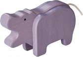 speelfiguur nijlpaard paars 15x9x4 cm