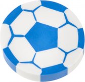 gum voatbal junior 4 cm rubber wit/blauw