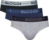 Sloggi Men Go 3Pack Mini Zwart/Grijs/Blauw-M (5) - M (5)