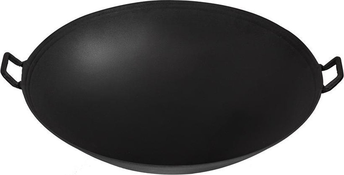 Livin’ Flame - Wokpan Jada 45 cm - Haard accessoires - Staal - Zwart