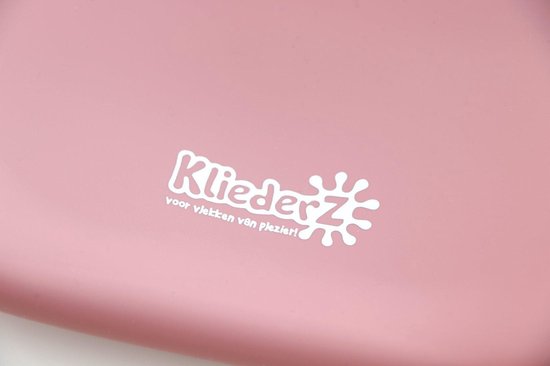 KliederZ 3-delige Siliconen Eetset - voor baby en peuters - Slabbetje Schaaltje Lepel - Kwalitatieve kinder serviesset met opvangbakje en zuignap - Donkerroze Cherry SE01 van KliederZ — afbeelding 3