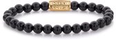 Rebel & Rose Black Velvet Gold - 6mm RR-60100-G-19 cm