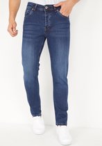 Donkerblauwe Regular Fit Jeans Heren - DP07 - Blauw