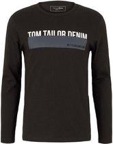 Tom Tailor T-shirt Shirt Met Lange Mouwen En Opdruk 1028337xx12 29999 Mannen Maat - XL