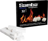 Samba Aanmaakblokjes  8 x 32 stuks = 256 stuks + 1 x Aansteker Lang