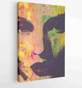 Canvas schilderij - Original artwork oil painting on stretched canvas -   54048673 - 50*40 Vertical