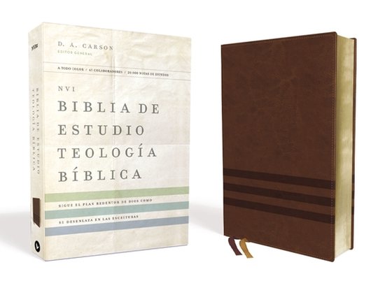Omslag van NVI Biblia de Estudio Teología Bíblica – Café