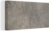 Toile Peinture Murale - Béton - Grijs - 80x40 cm - Décoration murale
