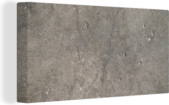 Toile Peinture Murale - Béton - Grijs - 80x40 cm - Décoration murale