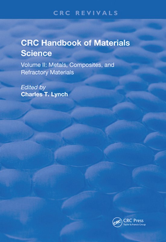 Routledge Revivals - CRC Handbook of Materials Science - cover