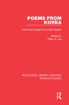 Routledge Library Editions: Korean Studies - Poems from Korea