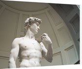 De David van Michelangelo Buonarotti in Florence - Foto op Dibond - 80 x 60 cm