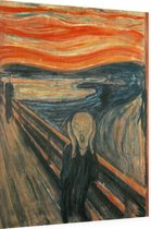 De Schreeuw, Edvard Munch - Foto op Dibond - 60 x 80 cm
