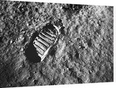 Apollo 11 lunar footprint (maanlanding) - Foto op Dibond - 90 x 60 cm