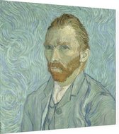 Zelfportret, Vincent van Gogh - Foto op Dibond - 80 x 80 cm