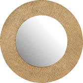 J-Line Spiegel Jute Textuur Aluminium Goud Small