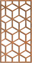 Cortenstaal wanddecoratie Geometric Pattern 2.0 - Kleur: Roestkleur | x 50 cm