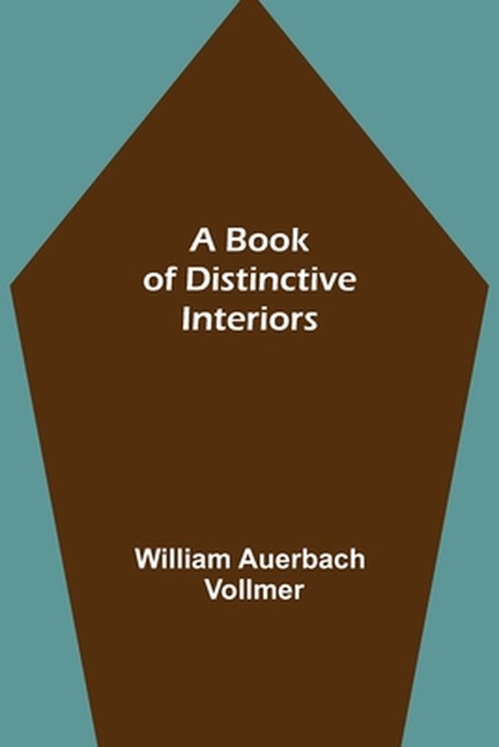 A Book of Distinctive Interiors - cover