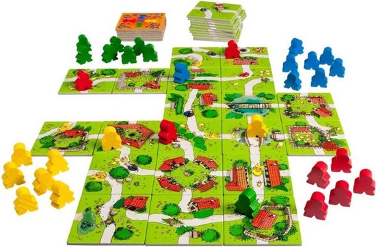 Thumbnail van een extra afbeelding van het spel Spellenbundel - 2 Stuks - Poepspel & Carcassonne Junior