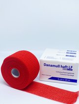 Pansement de fixation adhésif Danamull Haft rouge 6cm x 20m