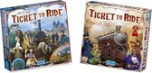 Spellenbundel - Ticket to Ride - 2 Stuks - USA (Basisspel) & Uitbreiding Frankrijk & Old West
