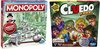 Afbeelding van het spelletje Spellenbundel - 2 Stuks - Monopoly Classic & Cluedo Junior
