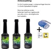 5in1 Loodvervanger + octaanverhoger benzine - 3 Stuks + Zaklamp/Knijpkat