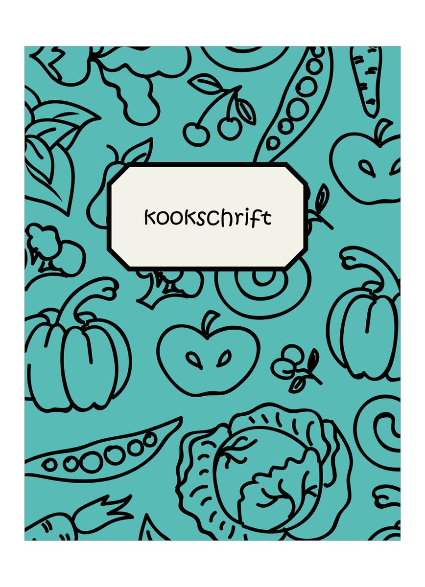 HappyBook - Kookschrift - Recepten - Dinerboek - Gastenlijst - Boodschappenlijst - Gerechten - Kooknotities - Koken - Softcover - Elastiek - Recepten Boek - Gerechten opschrijven - Eten met vrienden - Familiegerechten - Herinneringen - Eetmomenten