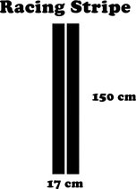 Racing Stripe / Race Streep 7 (wit) (150x17cm)