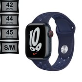 RipaWare Sport Watch bandje - Compatible met Apple - Silicone - 42, 44, 45mm - S/M - midnight navy / mystic navy