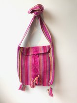 handgeweven crossbody tas uit Oaxaca, Mexico
