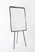 Lichtgewicht Flipover/Whiteboard incl. toebehoren 110-183 cm - zwart