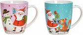 Mok Nikolaus 2x - En twee geschenk porseleinen borden