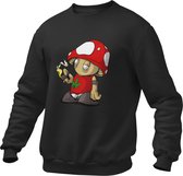 Gamer Kleding - Weed Smoker Toad - Gaming Trui - Steamer - Mario Bros