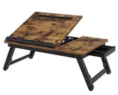 Hoppa! Laptop Desk - Bruin/Zwart - Bamboe/MDF - 55x35x23