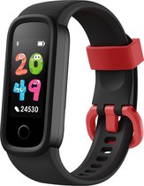 Smartwatch-Trends Kids One - Smartwatch Kinderen - Kinderhorloge - Activity tracker - Zwart/Rood