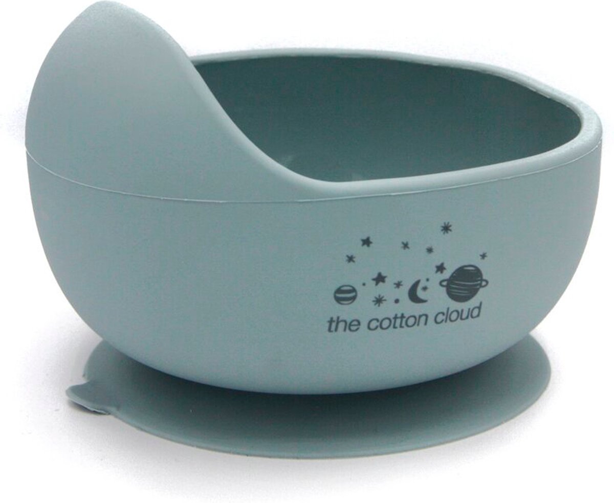 Kom met rand en zuignap - The Cotton cloud - Groen