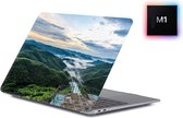 Laptophoes - Geschikt voor MacBook Air 13 inch Hoes - Case Voor Air M1 2020 (A2337) - Hout