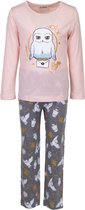 Kinderpyjama - Harry Potter - Hedwig - Roze-Grijs - 6 jaar/116 cm