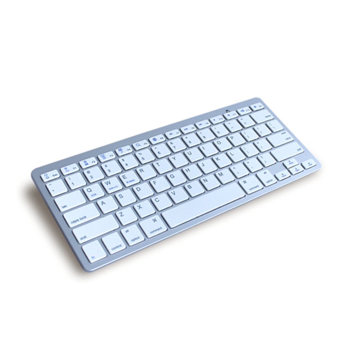 ErgoSupply Compact - Ergonomisch Draadloos Toetsenbord - Bluetooth 5.0 - Computer Keyboard - QWERTY - Zilver